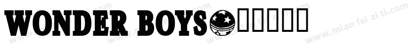 wonder boys字体转换